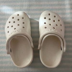 Kids White Crocs Size 7